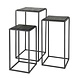 Industrial side table (set of 3) Teca Black Industrial side table (set of 3) Teca Black