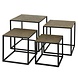 Industrial Coffee table (set of 4) Iron Metallic Industrial Coffee table (set of 4) Iron Metallic