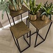 Industrial side table (set of 3) Iron Metallic Industrial side table (set of 3) Iron Metallic