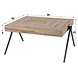 Industrial Coffee Table Davies Solid Teak Wood 80 x 80 Industrial Coffee Table Davies Solid Teak Wood 80 x 80