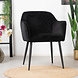 Velvet dining chair Fiona Black Velvet dining chair Fiona Black