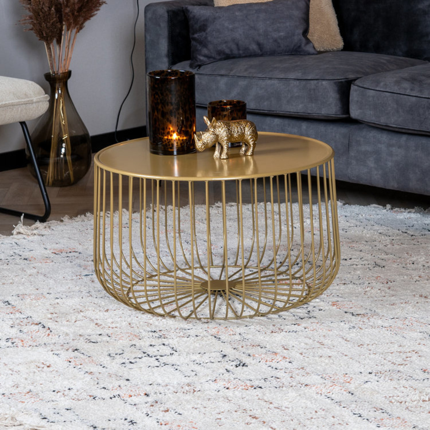 Modern Coffee Table Senna Gold Furnwise