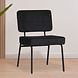 Scandinavian Dining Chair Espen Black Velvet Scandinavian Dining Chair Espen Black Velvet