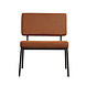 Scandinavian Armchair Espen Cognac Eco-Leather Scandinavian Armchair Espen Cognac Eco-Leather