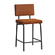 Scandinavian Bar Stool Espen Cognac Eco-Leather Scandinavian Bar Stool Espen Cognac Eco-Leather