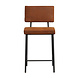 Scandinavian Bar Stool Espen Cognac Eco-Leather Scandinavian Bar Stool Espen Cognac Eco-Leather