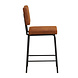 Scandinavian Bar Stool Espen Cognac Eco-Leather Scandinavian Bar Stool Espen Cognac Eco-Leather