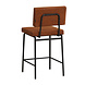 Scandinavian Bar Stool Espen Cognac Eco-Leather Scandinavian Bar Stool Espen Cognac Eco-Leather