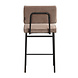 Scandinavian Bar Stool Espen Taupe Velvet Scandinavian Bar Stool Espen Taupe Velvet