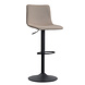 Scandinavian Bar Stool Eva Taupe Rotatable Scandinavian Bar Stool Eva Taupe Rotatable