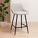 Scandinavian Bar Stool Lova Grey Scandinavian Bar Stool Lova Grey