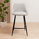 Scandinavian Bar Stool Lova Grey Scandinavian Bar Stool Lova Grey
