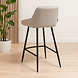 Scandinavian Bar Stool Lova Grey Scandinavian Bar Stool Lova Grey