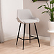 Scandinavian Bar Stool Lova Grey Scandinavian Bar Stool Lova Grey