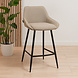 Scandinavian Bar Stool Lova Taupe Scandinavian Bar Stool Lova Taupe
