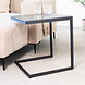 Industrial Laptop Table Fien Marble Look Black Industrial Laptop Table Fien Marble Look Black