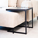 Industrial Laptop Table Fien Marble Look Black Industrial Laptop Table Fien Marble Look Black