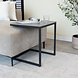 Industrial Laptop Table Fien Marble Look Grey Industrial Laptop Table Fien Marble Look Grey