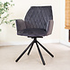 Velvet Dining Chair Novan Anthracite Velvet Dining Chair Novan Anthracite