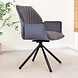 Velvet Dining Chair Novan Anthracite Velvet Dining Chair Novan Anthracite