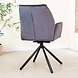Velvet Dining Chair Novan Anthracite Velvet Dining Chair Novan Anthracite