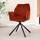 Velvet Dining Chair Novan Copper Velvet Dining Chair Novan Copper