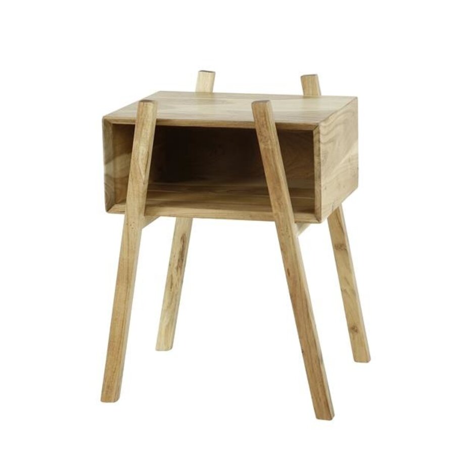 Bedside Table Timber Furnwise