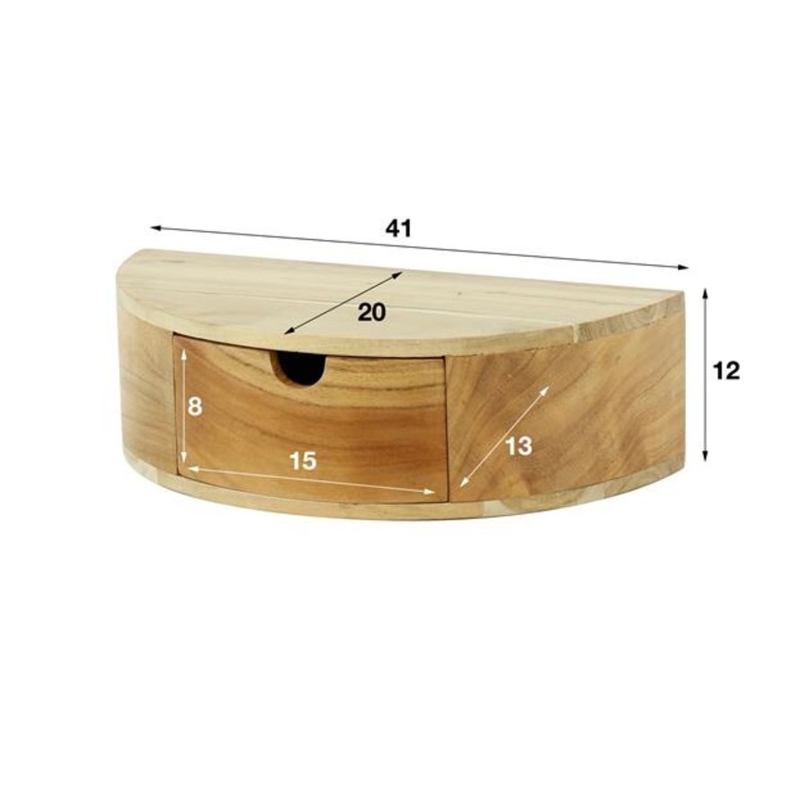 Bedside Table Curve Furnwise