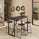 Industrial Bar Table Teca Vine Industrial Bar Table Teca Vine