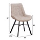 Dining Chair Jada Chenille Champagne Dining Chair Jada Chenille Champagne