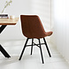 Dining Chair Jada Eco-Leather Cognac Dining Chair Jada Eco-Leather Cognac
