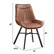 Dining Chair Jada Eco-Leather Cognac Dining Chair Jada Eco-Leather Cognac