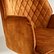 Velvet Bar Stool Novan Cognac Velvet Bar Stool Novan Cognac