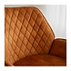 Velvet Bar Stool Novan Cognac Velvet Bar Stool Novan Cognac