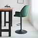 Velvet Bar Stool Novan Green Velvet Bar Stool Novan Green