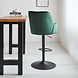 Velvet Bar Stool Novan Green Velvet Bar Stool Novan Green