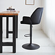 Velvet Bar Stool Novan Black Velvet Bar Stool Novan Black