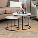 Coffee Table Mia Marble set of 2 White Coffee Table Mia Marble set of 2 White