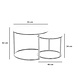 Coffee Table Mia Marble set of 2 Black Coffee Table Mia Marble set of 2 Black