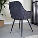 Velvet Dining Chair Audrey Anthracite Velvet Dining Chair Audrey Anthracite