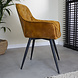 Velvet Dining Chair Audrey Cognac Velvet Dining Chair Audrey Cognac