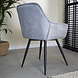 Velvet Dining Chair Audrey Grey Velvet Dining Chair Audrey Grey