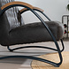 Industrial armchair Ivy Anthracite Eco-Leather Industrial armchair Ivy Anthracite Eco-Leather