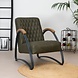 Industrial armchair Ivy Olive Green Eco-Leather Industrial armchair Ivy Olive Green Eco-Leather