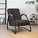Industrial armchair Ivy Anthracite Eco-Leather Industrial armchair Ivy Anthracite Eco-Leather