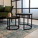 Industrial Coffee Table set of 2 Giro Black Industrial Coffee Table set of 2 Giro Black