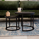 Industrial Coffee Table set of 2 Giro Black Industrial Coffee Table set of 2 Giro Black