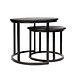 Industrial Coffee Table set of 2 Giro Black Industrial Coffee Table set of 2 Giro Black