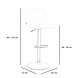 Scandinavian Bar Stool Eva Grey Rotatable Scandinavian Bar Stool Eva Grey Rotatable