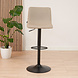 Scandinavian Bar Stool Eva Taupe Rotatable Scandinavian Bar Stool Eva Taupe Rotatable